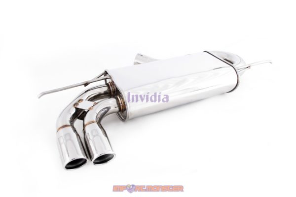 Invidia Q300 Cat Back Exhaust - 05-09 Volkswagen GOLF Mk5 GTI - Rolled Stainless Steel Tip HS05GF5G3S - Image 3