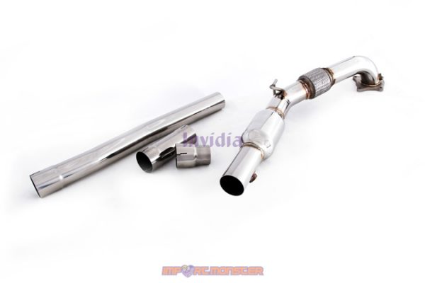 Invidia Q300 Cat Back Exhaust - 05-09 Volkswagen GOLF Mk5 GTI - Rolled Stainless Steel Tip HS05GF5G3S - Image 4