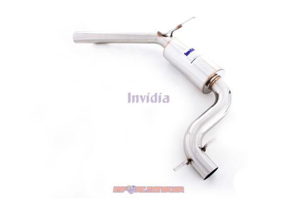 Invidia Q300 Cat Back Exhaust - 05-09 Volkswagen GOLF Mk5 GTI - Rolled Stainless Steel Tip HS05GF5G3S - Image 6