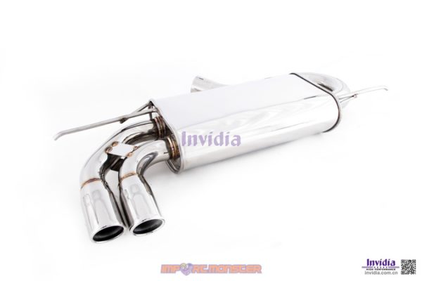 Invidia Q300 Cat Back Exhaust - 05-09 Volkswagen GOLF Mk5 GTI - Rolled Stainless Steel Tip HS05GF5G3S - Image 7