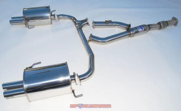 Invidia Q300 Cat Back Exhaust suit Liberty BL5 (MY05-09) Straight Cut Tip Polished Tips HS05SL1GT3 - Image 4