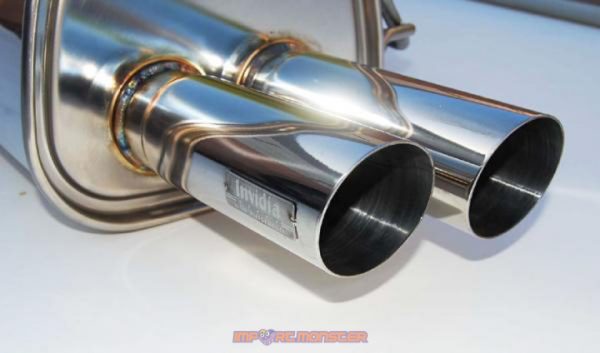 Invidia Q300 Cat Back Exhaust suit Liberty BL5 (MY05-09) Straight Cut Tip Polished Tips HS05SL1GT3 - Image 2