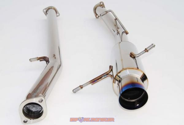 Invidia N1 Cat Back Exhaust - Subaru MY02-MY07 N1 WRX/STI - Titanium Tip HS02SW1GRT - Image 4