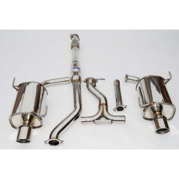 Invidia Q300 Cat Back Exhaust - Subaru MY10-UP Liberty - Rolled Stainless Steel Tips HS10SL1GT3