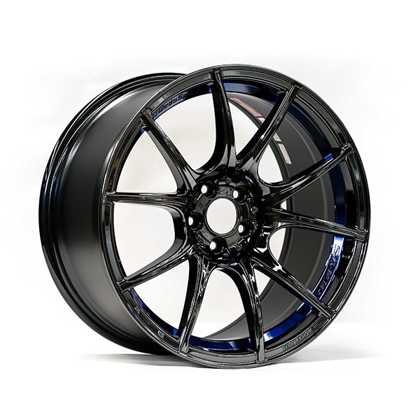 WedsSport SA-10R 18x9.5" +45 5x100 BLC finish wheel set 72639