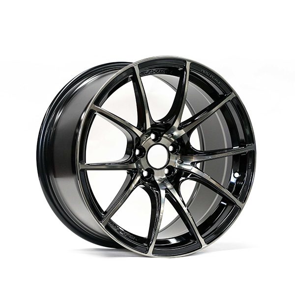 WedsSport SA-10R 18x9.5" +45 5x100 ZBB finish wheel set 72638