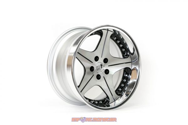 Super Star Co LTD Leon Hardiritt Orden 18x9.5" +12 /  18x10.5" +13 5x114.3 Black / Polish finish wheel set - Image 15