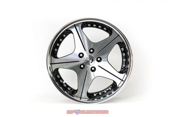 Super Star Co LTD Leon Hardiritt Orden 18x9.5" +12 /  18x10.5" +13 5x114.3 Black / Polish finish wheel set - Image 14