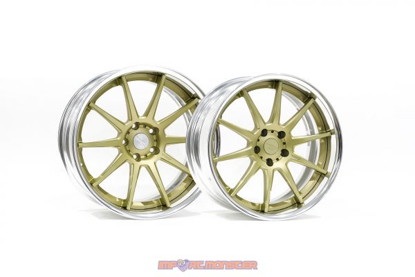 TWS Reizend WS10 19x9.5 +20 /10" +10 5x114.3 Flat Platinum Gold Finish Wheel Set - Image 2