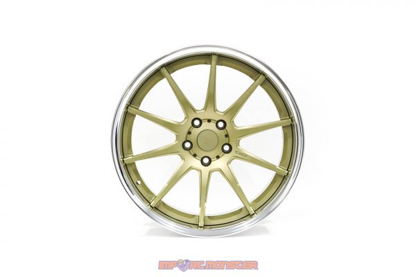 TWS Reizend WS10 19x9.5 +20 /10" +10 5x114.3 Flat Platinum Gold Finish Wheel Set - Image 4