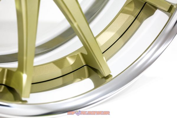 TWS Reizend WS10 19x9.5 +20 /10" +10 5x114.3 Flat Platinum Gold Finish Wheel Set - Image 12