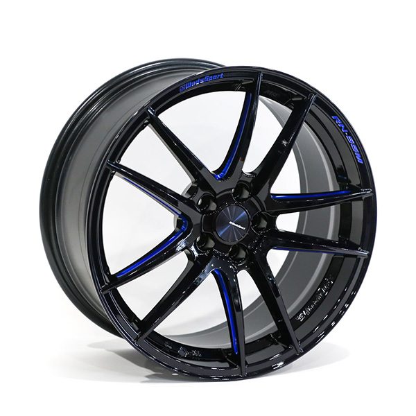 WedsSport RN-55M 18x8.5" +45 5x100 BBM Finish Wheel Set 72955