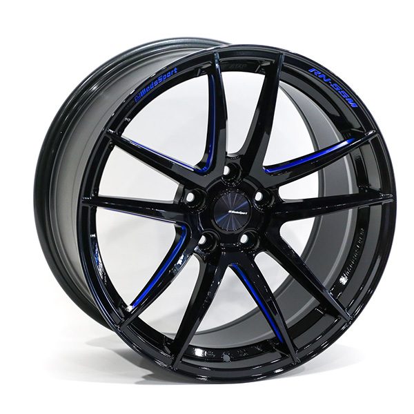 WedsSport RN-55M 18x9" +45 5x114.3 BBM Finish Wheel Set 72963