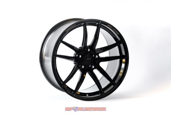 WedsSport RN-55M 18x10.5" +20 5x114.3 Gloss Black Finish Wheel Set 72978 - Image 2