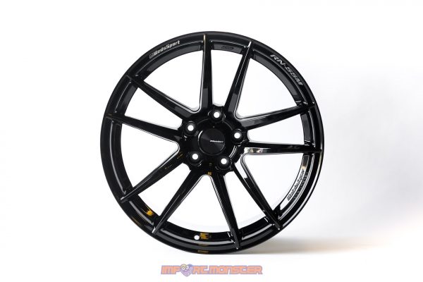 WedsSport RN-55M 18x10.5" +20 5x114.3 Gloss Black Finish Wheel Set 72978 - Image 3