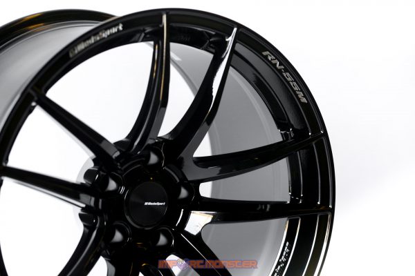 WedsSport RN-55M 18x10.5" +20 5x114.3 Gloss Black Finish Wheel Set 72978 - Image 4