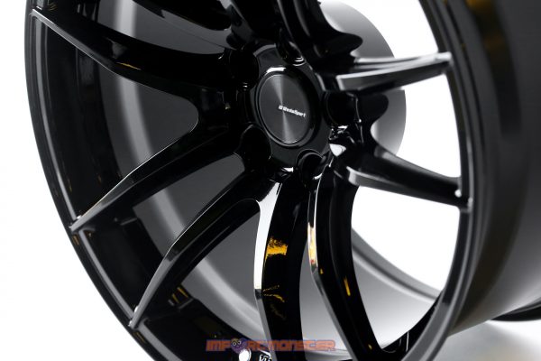 WedsSport RN-55M 18x10.5" +20 5x114.3 Gloss Black Finish Wheel Set 72978 - Image 5