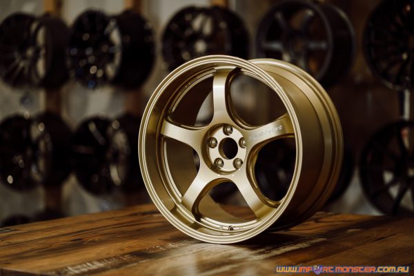 WedsSport RN-05M 18x9.5 +38 5x100 Gold finish custom wheel set 72933