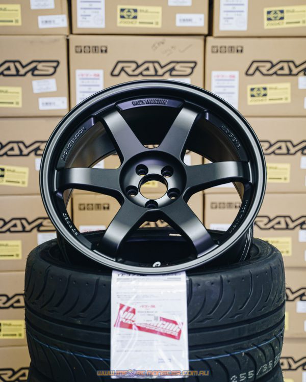 Import Monster Exclusive - Volk Racing TE37SL 18x9.5" +22 5x100 Matte Black MB wheel set - Image 4