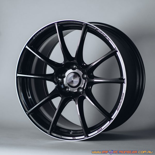 WedsSport SA-25R 19×9.5″ +38 5×114.3 pcd  metal black/F wheel set 73822