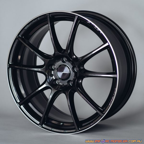 WedsSport SA-25R 20×8.5″ +38 5×114.3 pcd  M-BLACK/F wheel set 73826