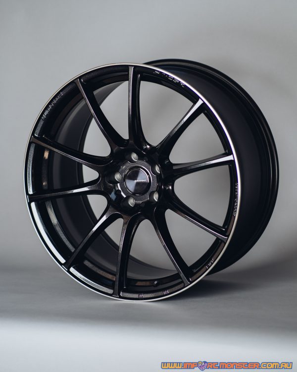 WedsSport SA-25R 20×9.5″ +38 5×114.3 pcd  M-BLACK/F wheel set 73830