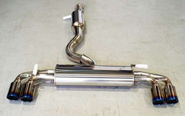 Fujitsubo A-R Catback exhaust for TOYOTA GR YARIS 1.6 Turbo 4WD - GXPA16 (G16E-GTS) - Burnt Gradient Tip - 570-21231BG - Image 2