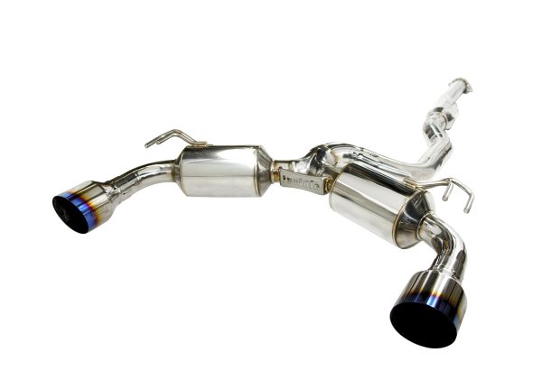 Invidia Dual N1 Cat Back Exhaust w/Ti Straight Cut Tips - Mitsubishi Evo X CZ4A HS09MEXGD1ST