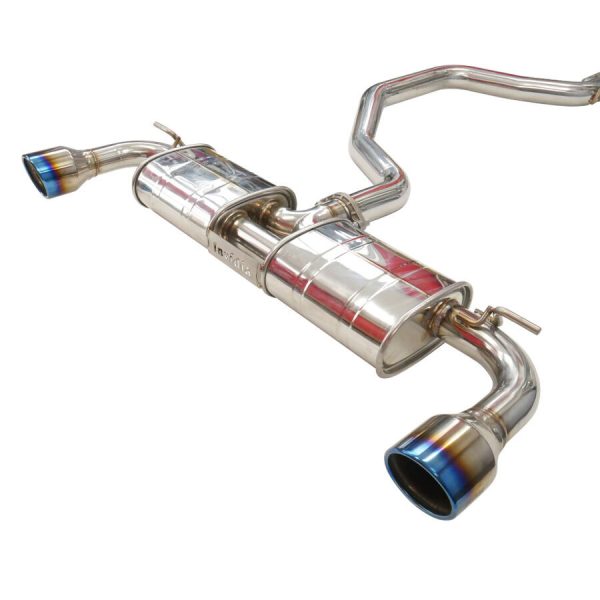 Invidia R400 Cat Back Exhaust w/Round Ti Rolled Tips - VW Golf GTI Mk7 HS13GFG7QD1RT - Image 3