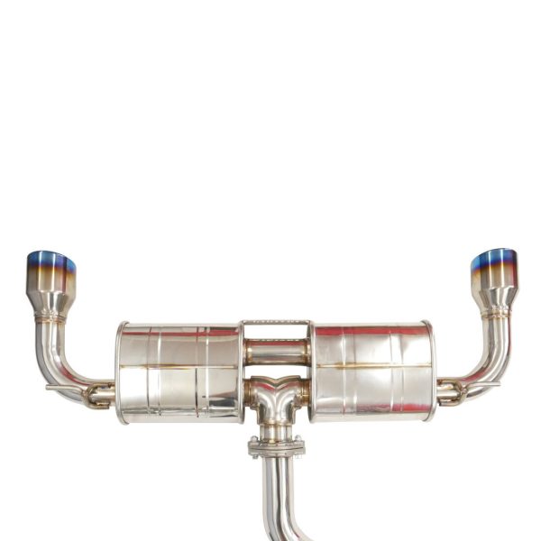 Invidia R400 Cat Back Exhaust w/Round Ti Rolled Tips - VW Golf GTI Mk7 HS13GFG7QD1RT - Image 4