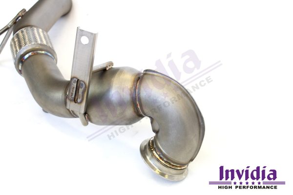 Invidia Down Pipe with High Flow Cat - Audi S3 8V/VW Golf R Mk7, Mk7.5 HS14AS3DPC - Image 6