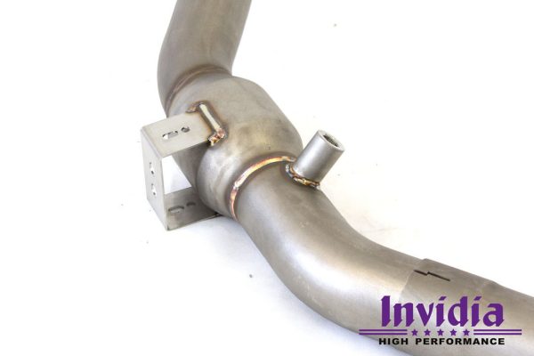 Invidia Down Pipe w/High Flow Cat - Ford Mustang Ecoboost FM/FN 15-20 HS14FM4DPC - Image 2