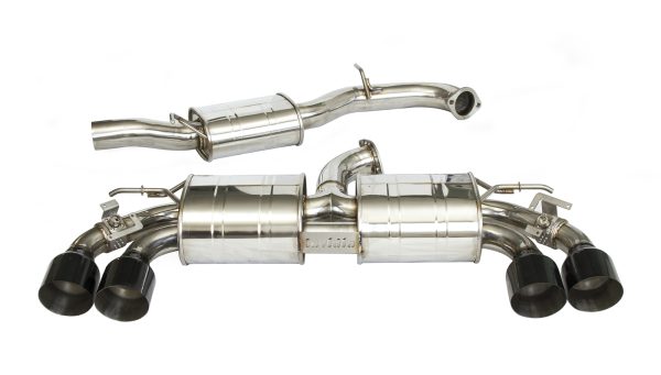 Invidia R400 "Signature Edition" Valved Cat Back Exhaust w/Oval Black Tips - VW Golf R Mk7 HS14GFR7GV4OB