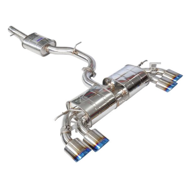 Invidia R400 Valved Cat Back Exhaust w/Oval Ti Tips - VW Golf R Mk7 HS14GFR7GV4OT - Image 2