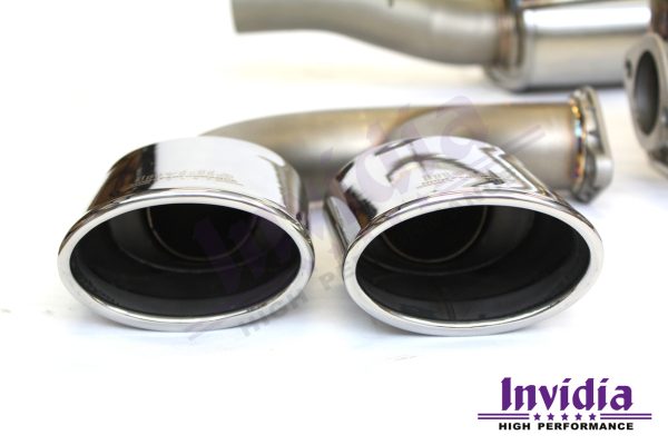 Invidia Q300 Non-Valved Catback Exhaust w/Oval SS Rolled Tips - VW Golf R Mk7 HS14GFRG3S - Image 2