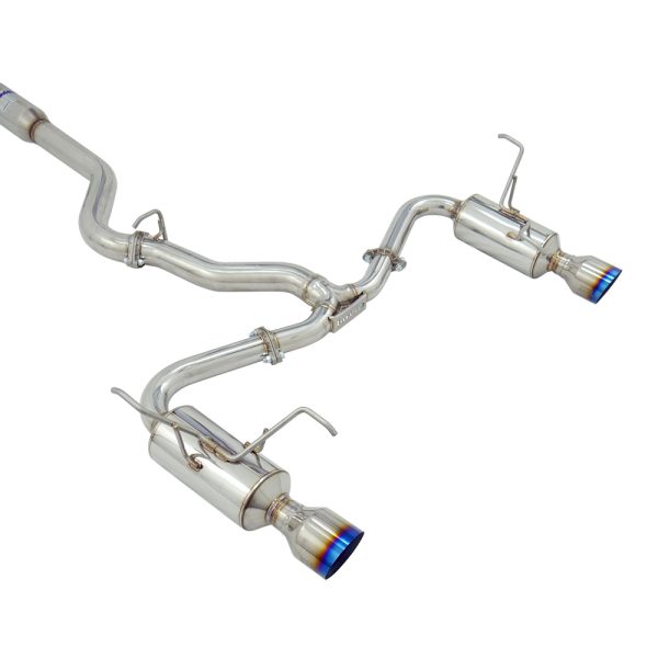 Invidia R400 Cat Back Exhaust w/Ti Tips - Subaru WRX 08-10 Sedan/Forester XT 08-18 HS14SFXGM1ST - Image 2