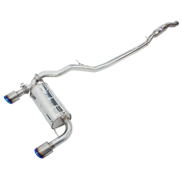 Invidia Q300 Valved Cat Back Exhaust w/Ti Tips - Ford Focus RS Mk3 LZ 16-17 HS15FFR3V1RT - Image 2