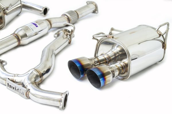 Invidia Q300 Cat Back Exhaust w/Ti Straight Cut Tips - Subaru WRX/STI 11-21 HS15STIG2T - Image 2