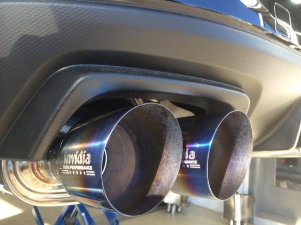 Invidia Q300 Cat Back Exhaust w/Ti Straight Cut Tips - Subaru WRX/STI 11-21 HS15STIG2T - Image 5