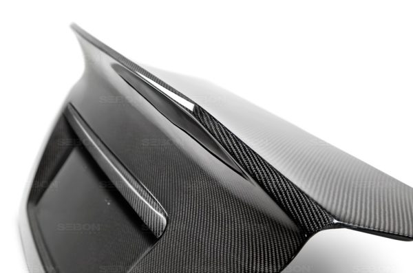 Seibon Carbon Boot Lid for 2015 Subaru WRX STI - C Style - TL15SBIMP-C - Image 3