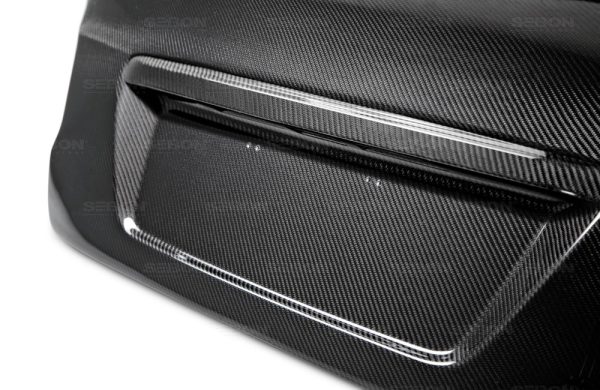 Seibon Carbon Boot Lid for 2015 Subaru WRX STI - C Style - TL15SBIMP-C - Image 2