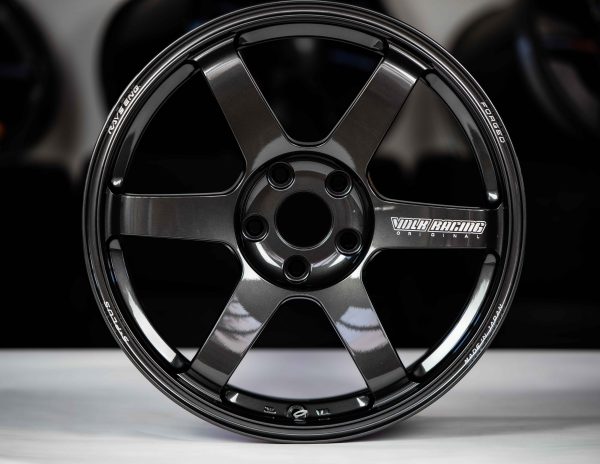 Volk Racing TE37 SAGA S-Plus 18x9.5" +38 5x114.3 Diamond Black (DB) wheel set - Image 2