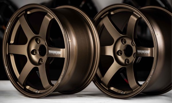 Volk Racing TE37 SAGA S-Plus Staggered Set 18x9" +35 - 18x10" +35 5x114.3 Bronze (BR) wheel set - Image 3