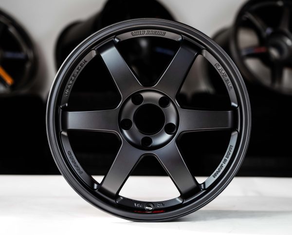 VOLK RACING TE37SL 18x9.5 5x114.3 +40 Matte Black (MB) wheel set - Image 2