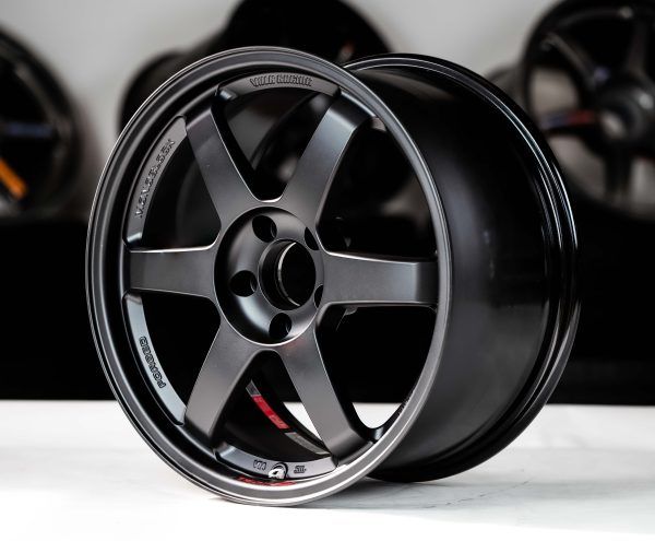 VOLK RACING TE37SL 18x9.5 5x114.3 +40 Matte Black (MB) wheel set - Image 3