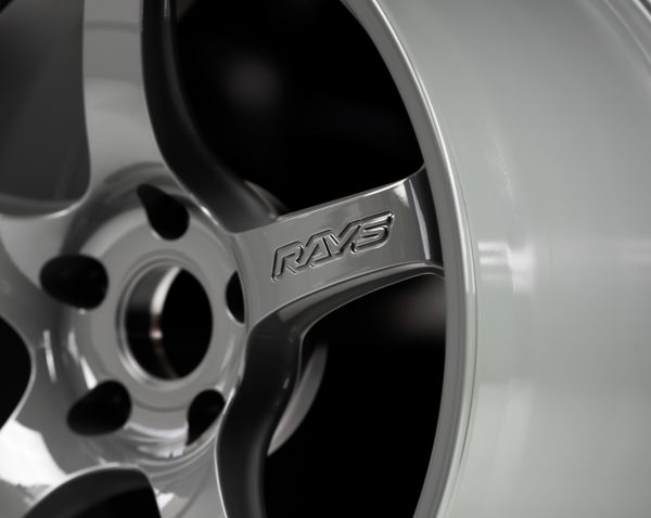 Rays Gram Lights 57CR 18x9.5" +22 5x114.3 wheel set Glossy Grey (AG) finish - Image 4