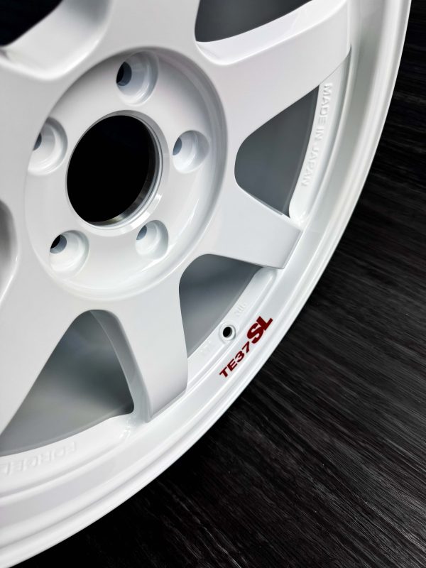 Rays Engineering Volk Racing TE37SL Dash White 17x9.5 +45 - 5x114.3 - Custom - Image 5