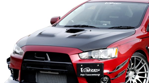 VARIS - Mitsubishi EVO 10 - COOLING BONNET HOOD Ver.1(CARBON) - VBMI-117