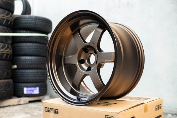 Volk Racing TE37V Mark II 18x10.5" -25 5x114.3 Bronze BR wheel set - in stock!